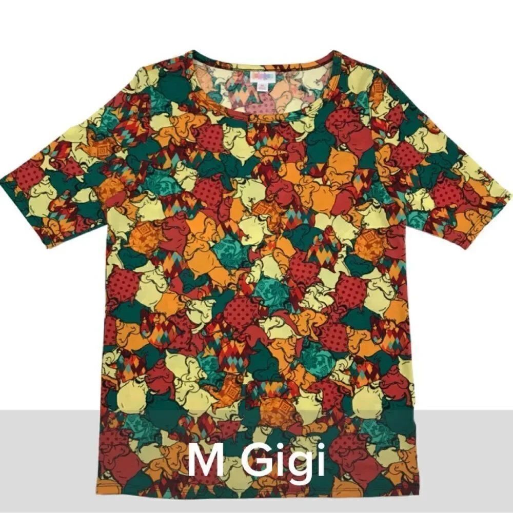 LuLaRoe Disney Gigi Top Oogie Boogie Print NBC - Size Medium